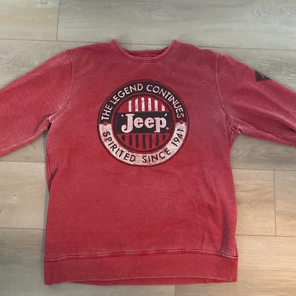Lucky Brand Jeep Red Sweatshirt